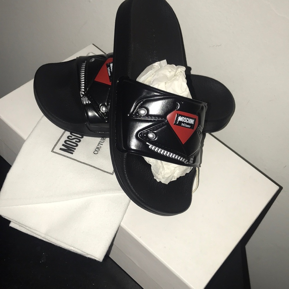 Brand New Moschino Slides
